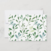 Groen Patroon Modern Cadeaubon (Achterkant)