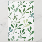 Groen Patroon Moderne prijslijst (Achterkant)