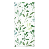 Groen Patroon Moderne prijslijst Reclamekaart (Achterkant)