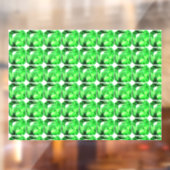 Groen patroon raamsticker (Vel 2)