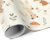 Groen patroon van bossen cadeaupapier (Rol Hoek)