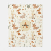 Groen patroon van bossen fleece deken (Voorkant)