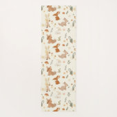 Groen patroon van bossen yogamat (Achterkant)