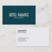 Groen patroon visitekaartje (Voorkant / Achterkant)