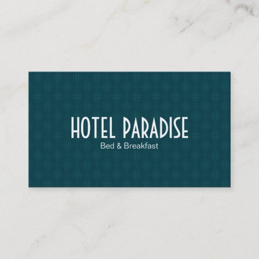 Groen patroon visitekaartje (Voorkant)