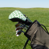 Groen patroonpatroon golfheadcover (Insitu)