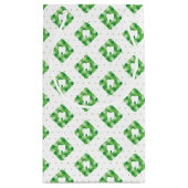 Groen patroonpatroon klein cadeauzakje (Achterkant)