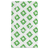Groen patroonpatroon klein cadeauzakje (Voorkant)