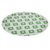 Groen patroonpatroon snijplank (Hoek)