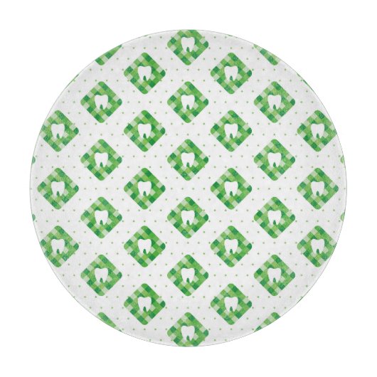 Groen patroonpatroon snijplank (Voorkant)