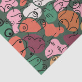 groen patroonplezier tissuepapier (Detail)