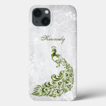 Groen Peacock Persoonlijk iPhone X hoesje