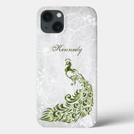 Groen Peacock Persoonlijk iPhone X hoesje