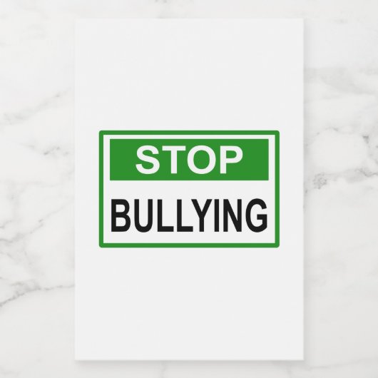 Groen pendelteken stoppen voedselcontainer etiket (Enkel label)