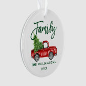 Groen penseel Manuscript Familie  Rood Vracht Ornament (voorkant)