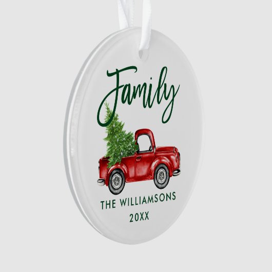 Groen penseel Manuscript Familie  Rood Vracht Ornament (voorkant)