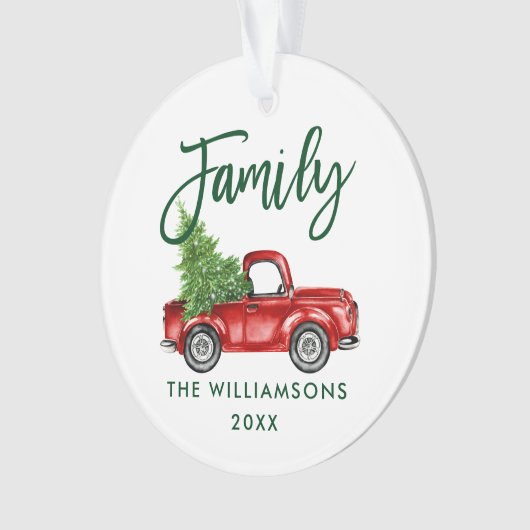 Groen penseel Manuscript Familie  Rood Vracht Ornament (voorkant)