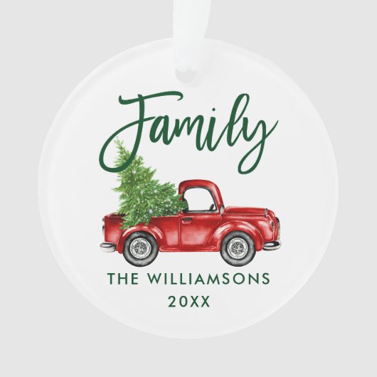 Groen penseel Manuscript Familie  Rood Vracht Ornament (voorkant)