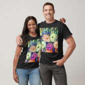 Groen, perpule en Oranje Rosas T-shirt (Unisex)