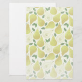 Groen perspatroon briefpapier (Voorkant / Achterkant)