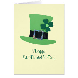 Groen pet met klaver voor St. Patrick's day