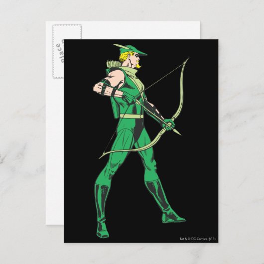 Groen pijlprofiel briefkaart (Voorkant / Achterkant)