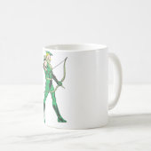 Groen pijlprofiel koffiemok (Voorkant rechts)