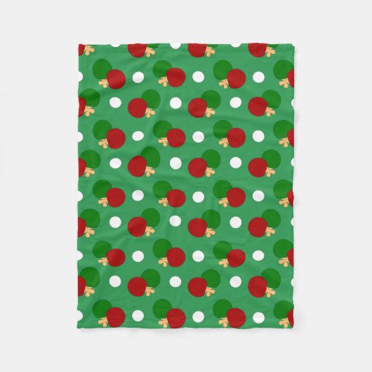 Groen pingpongpatroon fleece deken (Voorkant)