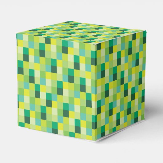 Groen pixelpatroon bedankdoosjes (Achterkant)