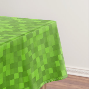 Groen Pixelpatroon Retro 8-Bit Gaming Tafelkleed