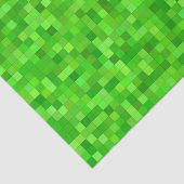 Groen Pixels Decoupage Papier, Gaming Blok Stijl Tissuepapier (Detail)