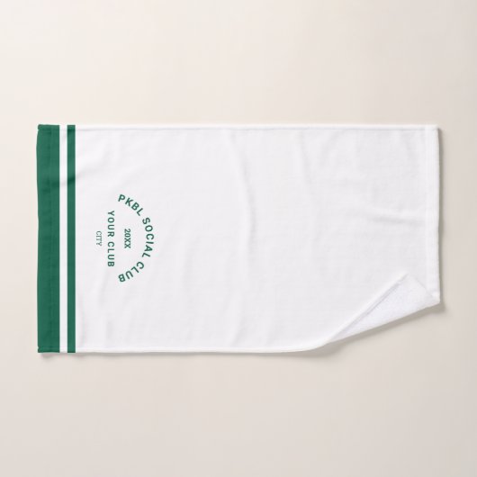 Groen PKBL Social Club Crest Pickleball Handdoek (Handdoek)