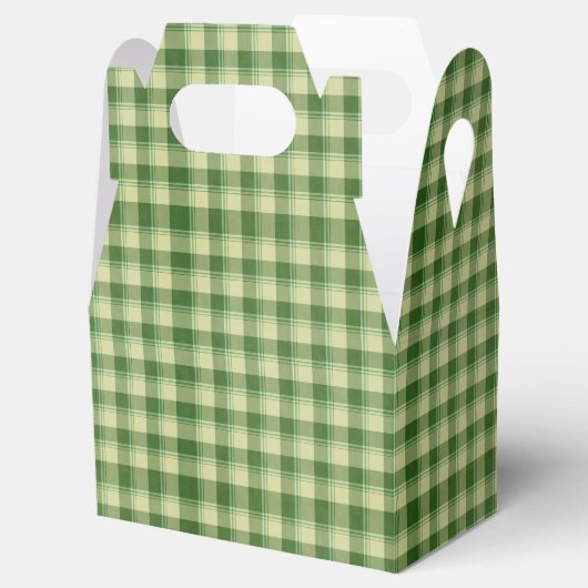 Groen Plaid Saint Patrick's dag Bedankdoosjes (Geopend)