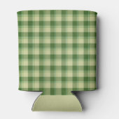 Groen Plaid Saint Patrick's dag Blikjeskoeler (Achterkant)