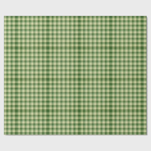 Groen Plaid Saint Patrick's dag Cadeaupapier (Vlak)