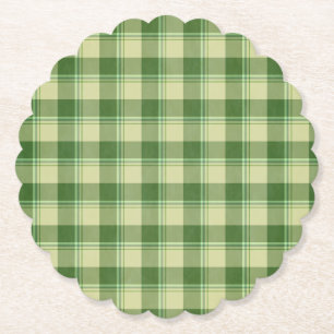 Groen Plaid Saint Patrick's dag Kartonnen Onderzetters