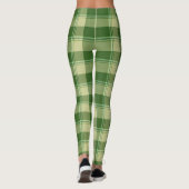 Groen Plaid Saint Patrick's dag Leggings (Achterkant)