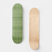 Groen Plaid Saint Patrick's dag Skateboard (Voorkant)