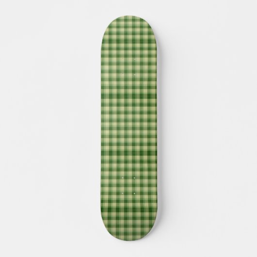 Groen Plaid Saint Patrick's dag Skateboard (Voorkant)