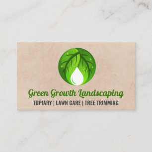 Groen Plant Moderne Logo   landschapstools Visitekaartje