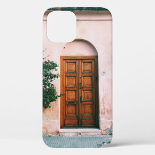 GROEN PLANTEN BESIDE BROWN WOODEN DEUR iPhone 12 HOESJE