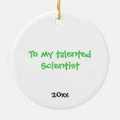 Groen plastic balkkaneelversieel keramisch ornament (Achterkant)