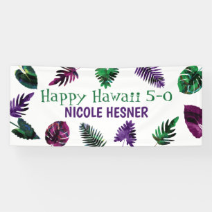 Groen, Plum Paarse, Berry Pink Hawaii 5-0 50th Spandoek