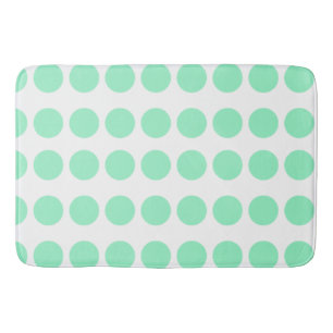 Groen poka Dots Design Badmat