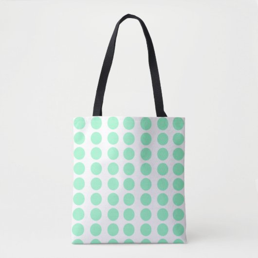 Groen poka Dots Design Draagtas (Voorkant)