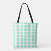 Groen poka Dots Design Draagtas (Achterkant)