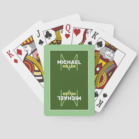 Groen Pokerkaarten (Achterkant)