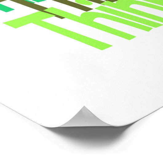 Groen poster, aanpasbaar poster (Hoek)