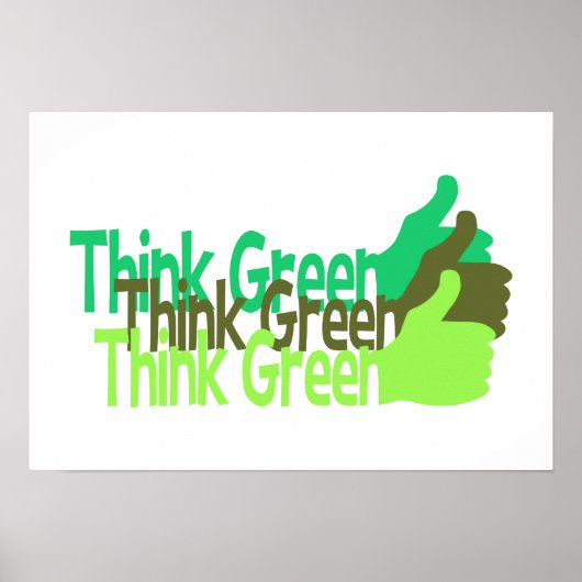 Groen poster, aanpasbaar poster (Voorkant)