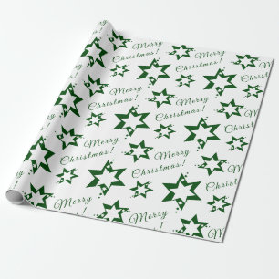 Groen prettig kerstpapier cadeaupapier